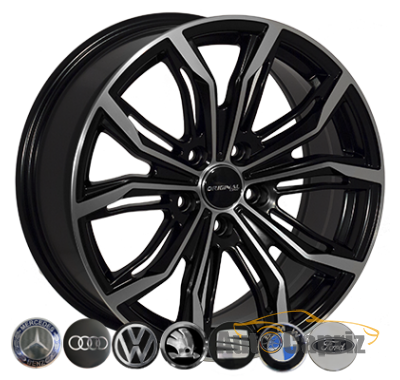 Диски Replica Volkswagen 2747 BP/M R17 W7.5 PCD5x112 ET35 DIA66.6